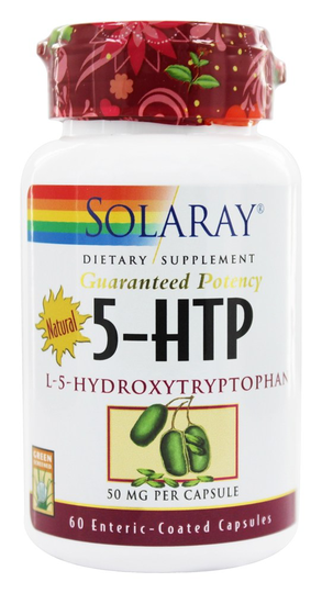 Solaray - Guaranteed Potency Natural 5-HTP L-5-Hydroxytryptophan 50 mg. - 60 Capsules