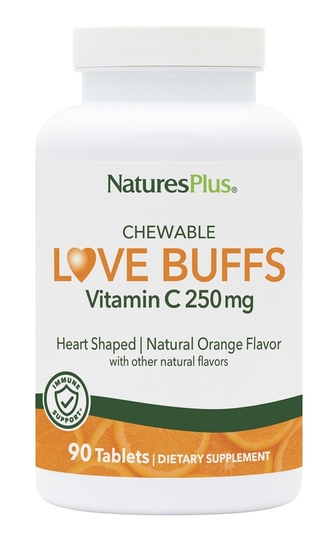 Natures Plus - Love Buffs Chewable Vitamin C Formula Natural Orange 250 mg. - 90 Tablets