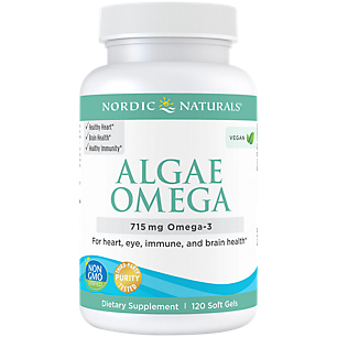 Algae Omega - 715 MG Vegetarian Omega-3s (120 Softgels)