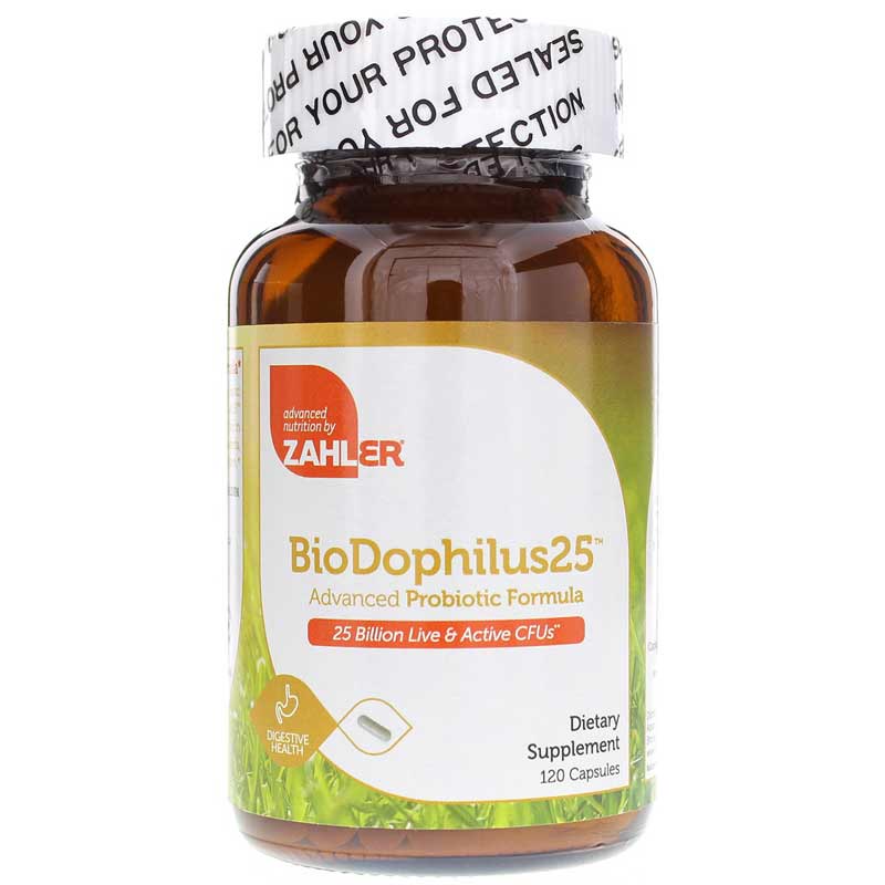 Zahler BioDophilus 25 Billion CFU Probiotic 120 Capsules