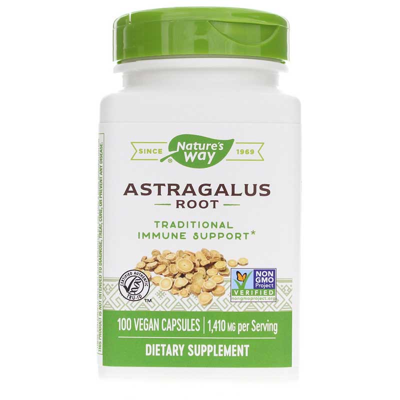 Natures Way Astragalus Root 100 Vegan Capsules
