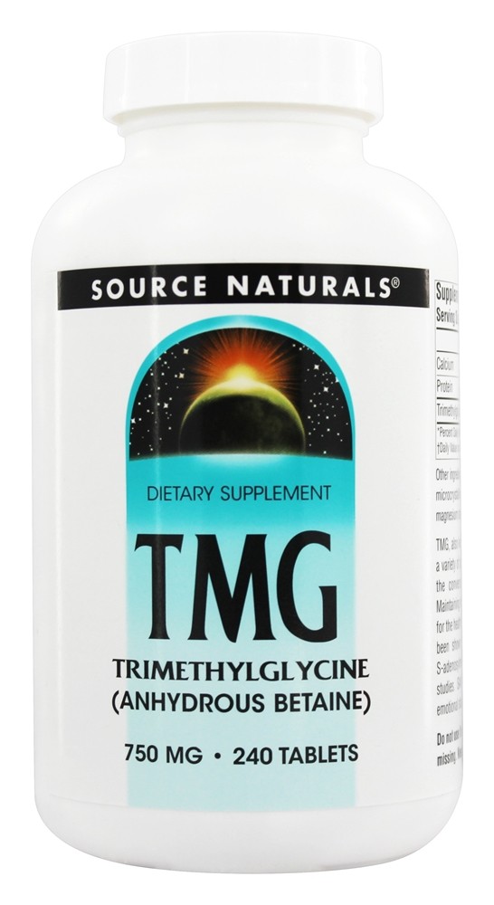 Source Naturals - TMG Trimethylglycine 750 mg. - 240 Tablets