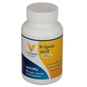 R-Lipoic Acid Antioxidant - Energy Production & Glucose Metabolism - 210 MG (60 Vegetarian Capsules)