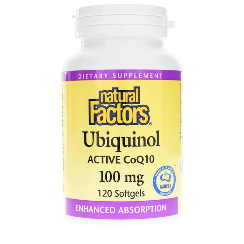 Natural Factors Ubiquinol Active CoQ10 100 Mg 120 Softgels