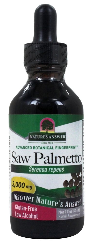 Nature's Answer - Saw Palmetto Berry Organic Alcohol - 2 fl. oz.