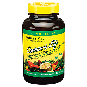 Source of Life Multivitamin - Iron Free (90 Tablets)
