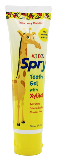 Xlear - Spry Kid's Tooth Gel With Xylitol Strawberry Banana - 2 oz.