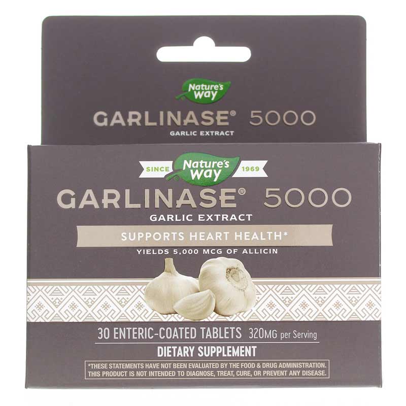 Natures Way Garlinase 5000 30 Tablets