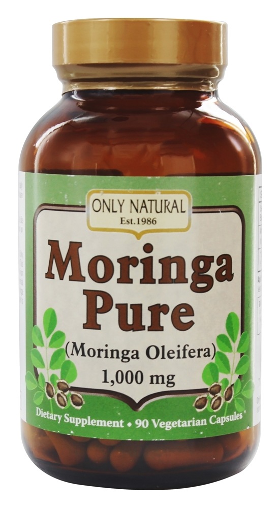 Only Natural - Moringa Pure 1000 mg. - 90 Vegetarian Capsules