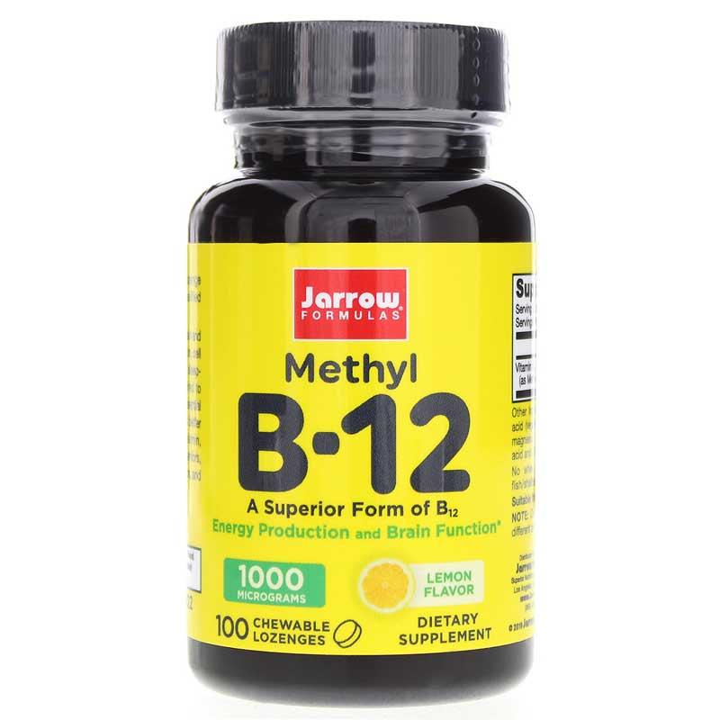 Jarrow Formulas Methyl B-12 1,000 Mcg Lemon 100 Lozenges