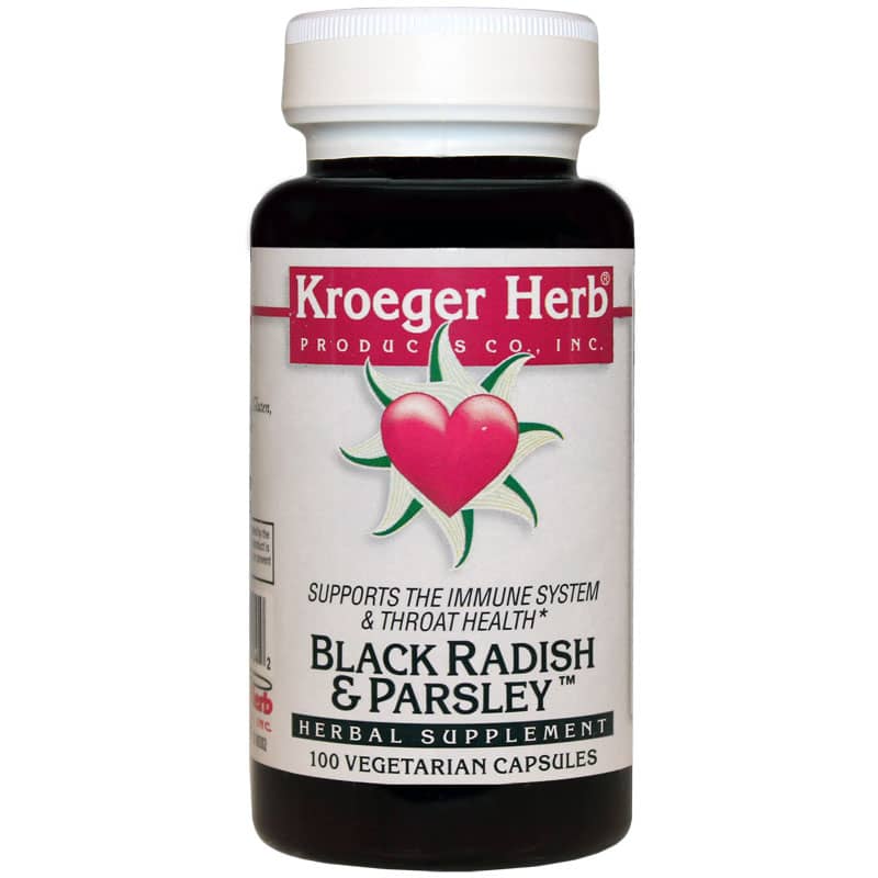 Kroeger Herb Black Radish & Parsley 100 Veg Capsules