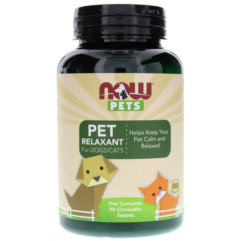 NOW Foods Pet Relaxant for Dogs/Cats 90 Chewable Tablets