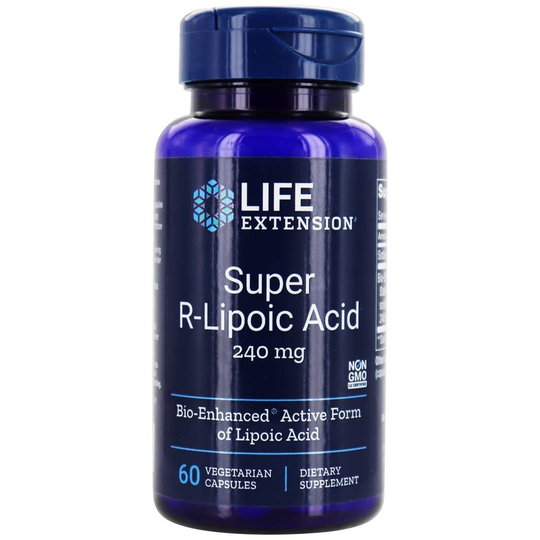 Life Extension - Super R-Lipoic Acid 240 mg. - 60 Vegetarian Capsules