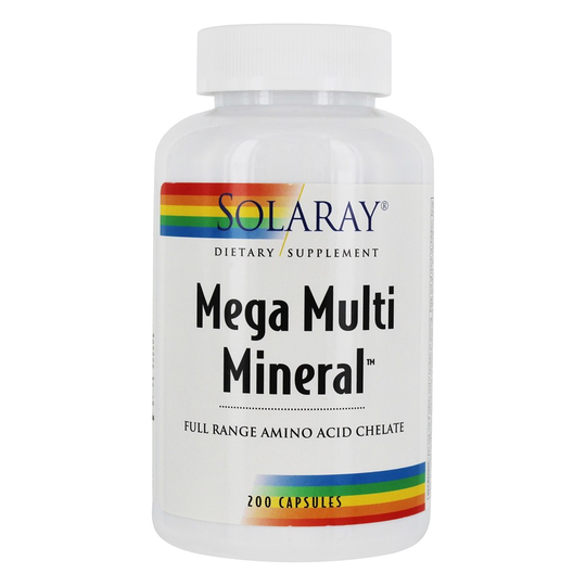 Solaray - Mega Multi Mineral - 200 Capsules