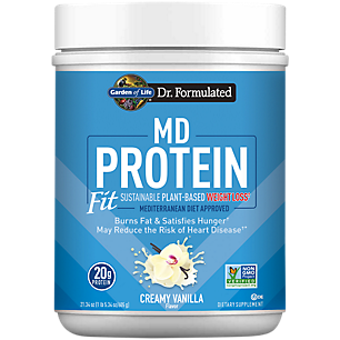 Dr. Formulated Sustainable Plant-Based MD Protein - Supports Weight Loss - Creamy Vanilla (21.34Lbs. / 10 Servings)