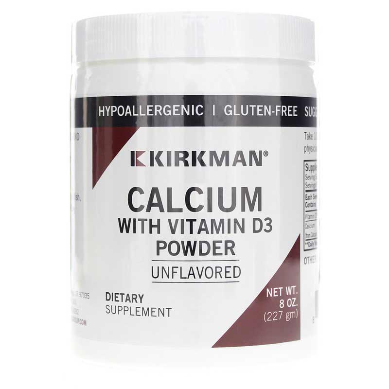 Kirkman Calcium with Vitamin D-3 Powder Unflavored 8 Oz