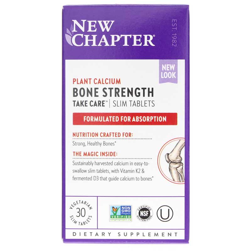 New Chapter Bone Strength Take Care Slim Tabs 30 Slim Tabs