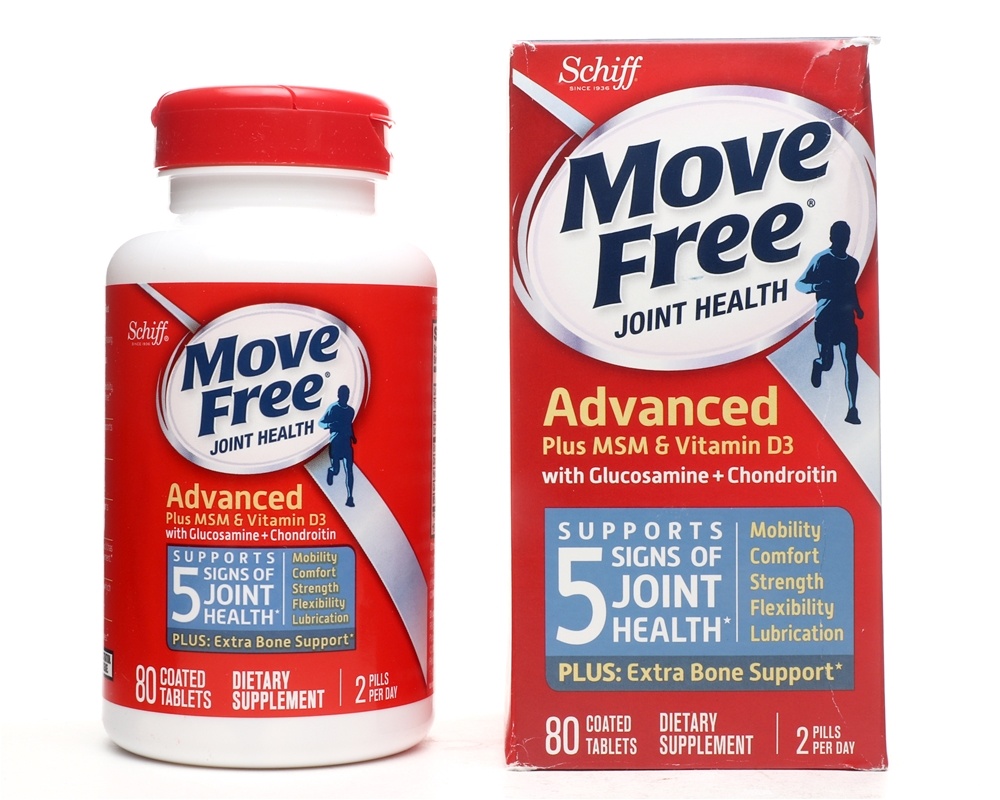 MoveFree - Advanced Plus MSM & Vitamin D3 with Glucosamine Chondroitin - 80 Coated Tablet(s)