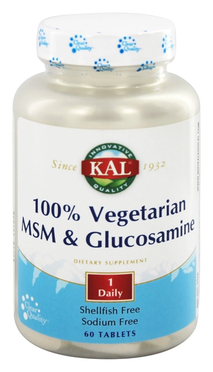 Kal - MSM & Glucosamine 100 Vegetarian - 60 Tablets