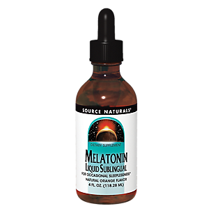 Melatonin Liquid Sublingual - Natural Orange Flavor (4 Fluid Ounces)