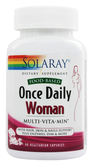 Solaray - Once Daily Woman Multivitamin - 90 Vegetarian Capsules