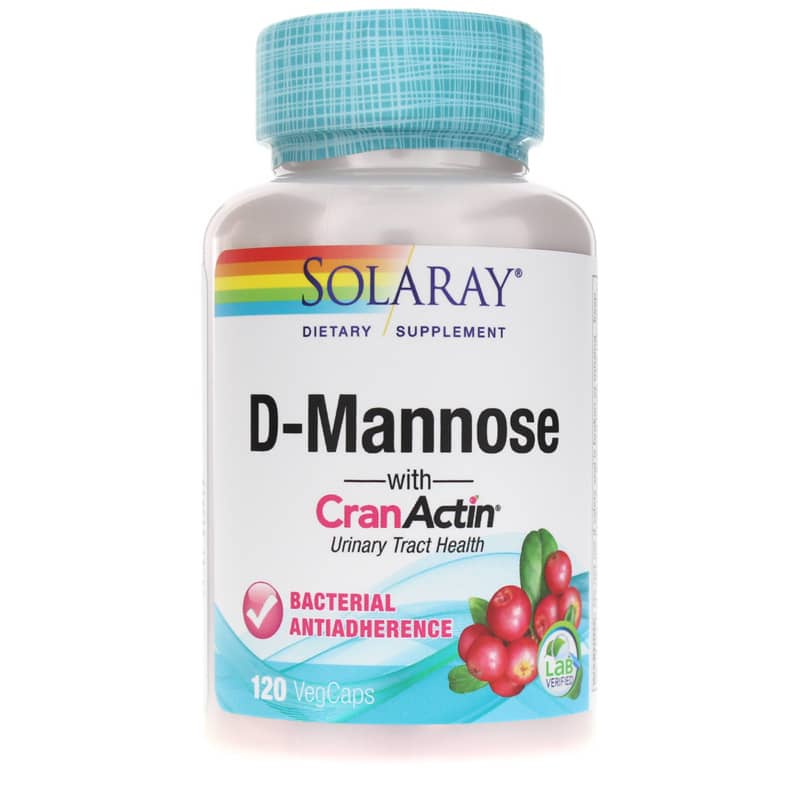 Solaray D-Mannose with CranActin 120 Veg Capsules