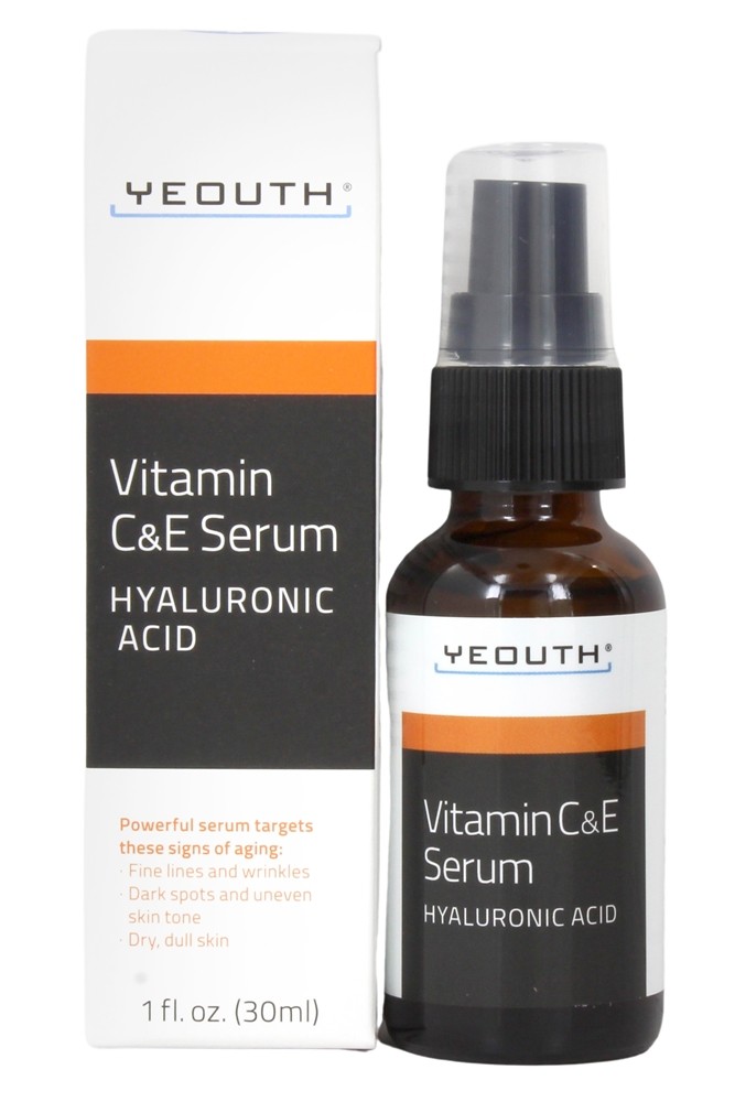Yeouth - Vitamin C & E Serum with Hyaluronic Acid - 1 fl. oz.