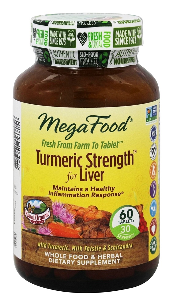 MegaFood - Turmeric Strength for Liver - 60 Tablets