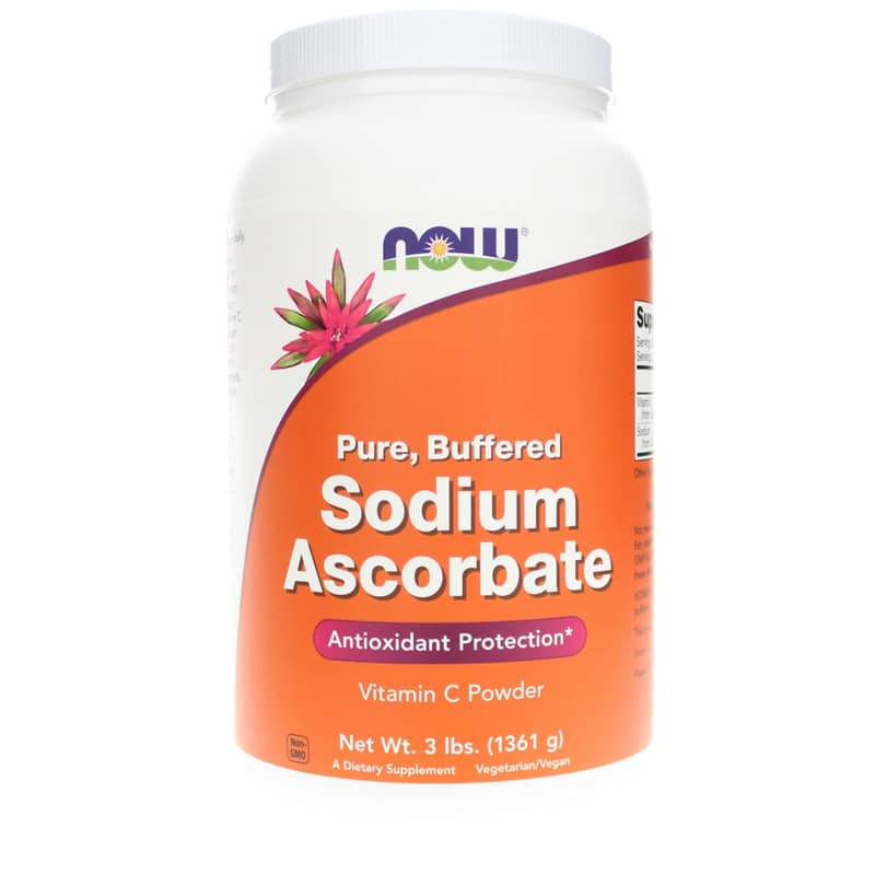 NOW Foods Sodium Ascorbate Powder Buffered 3 Lbs