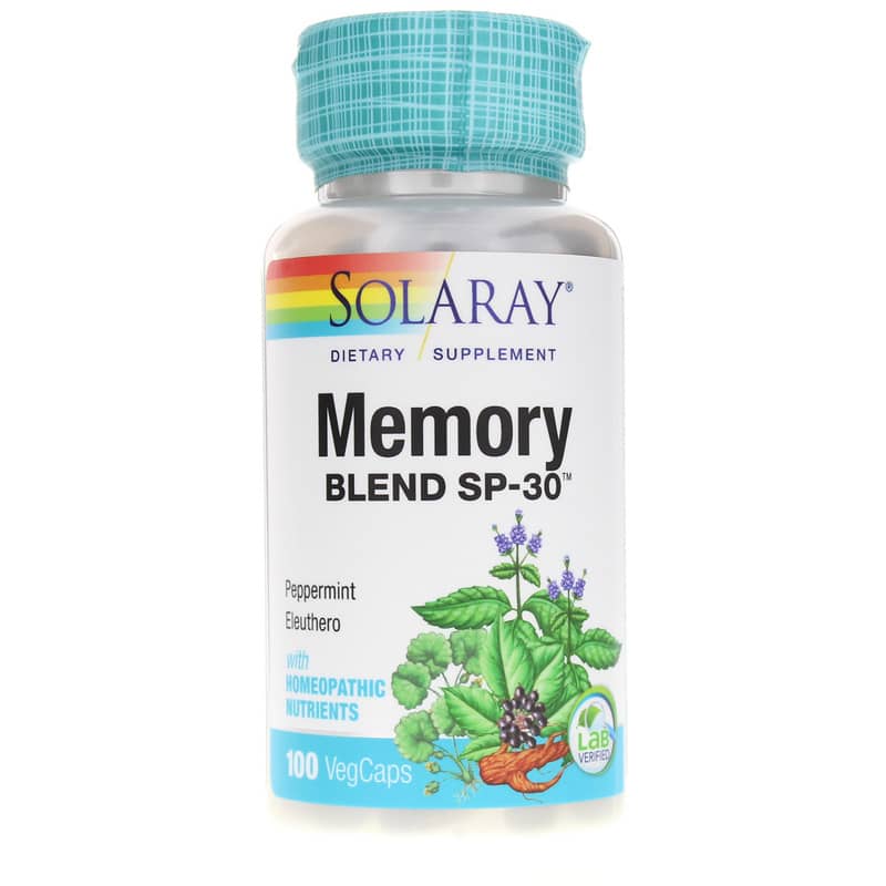 Solaray Memory Blend Sp-30 100 Veg Capsules