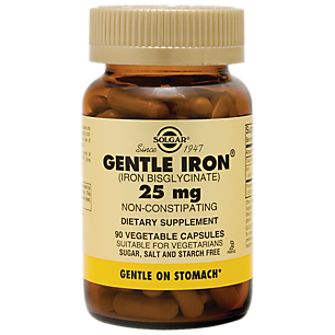 Gentle Iron - Non-Constipating - 25 MG (90 Vegetarian Capsules)