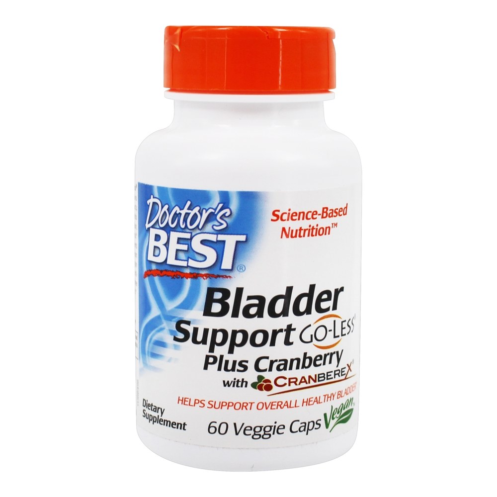 Doctor's Best - Bladder Support Go-Less Plus Cranberry - 60 Vegetable Capsule(s)