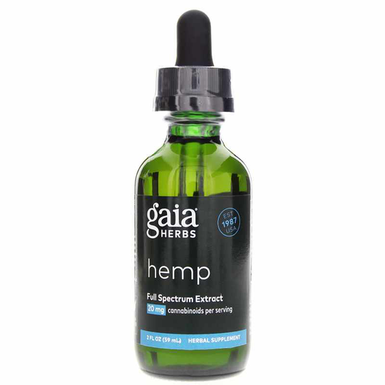 Gaia Herbs Hemp Full Spectrum Extract 20 Mg 2 Oz
