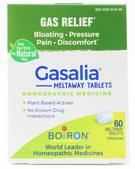 Boiron - Gasalia Homeopathic Medicine for Gas Relief - 60 Tablets