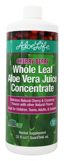 Aloe Life - Aloe Vera Juice Concentrate Cherry Berry - 32 fl. oz. (formerly Whole Leaf)