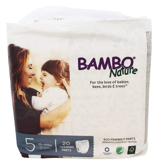 Bambo Nature - Training Pants Stage 5 Junior (26-44 lbs.) - 20 Diaper(s)