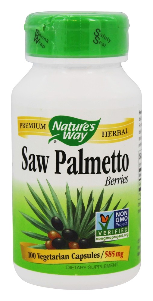 Nature's Way - Saw Palmetto Berries 585 mg. - 100 Vegetarian Capsules