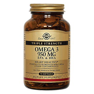 Triple Strength Omega-3 - EPA & DHA - 950 MG (50 Softgels)