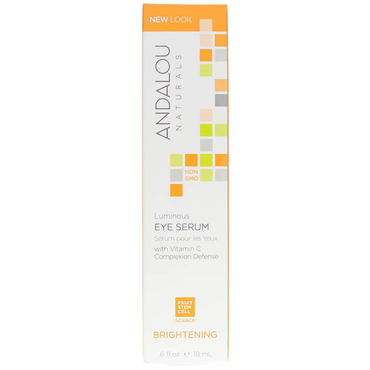 Andalou Naturals Luminous Eye Serum, Brightening Formula .6 Oz