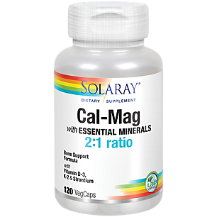 Calcium Magnesium Strontium with Vitamin D3, K2, Zinc & Boron (120 Vegetarian Capsules)