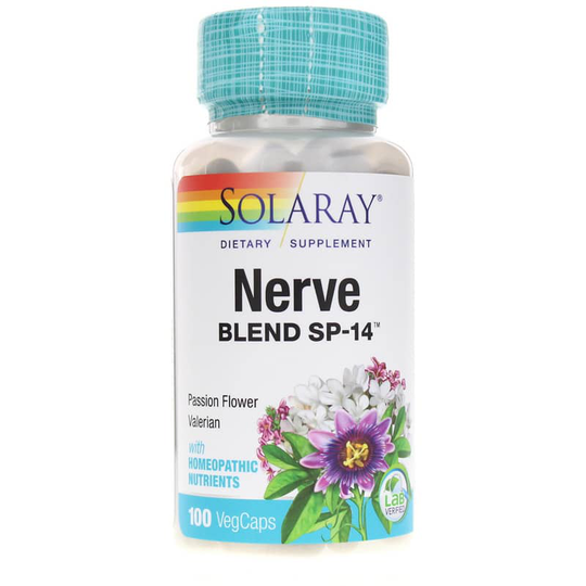 Solaray Nerve Blend Sp-14 100 Veg Capsules