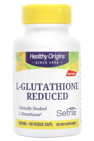 Healthy Origins - L-Glutathione Reduced 500 mg. - 60 Vegetarian Capsules