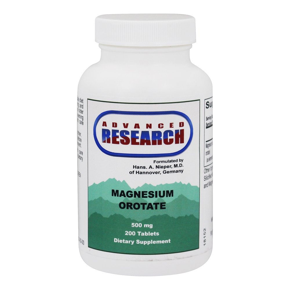 Advanced Research - Magnesium Orotate 500 mg. - 200 Tablets