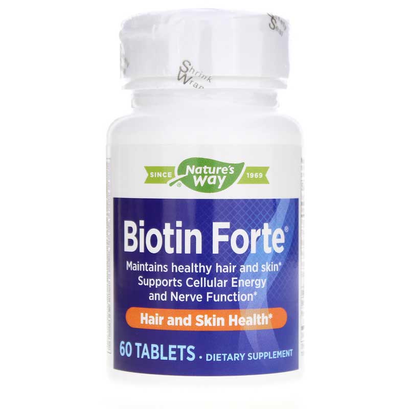 Natures Way Biotin Forte without Zinc 60 Tablets