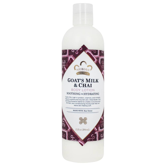 Nubian Heritage - Lotion Goat's Milk & Chai - 13 fl. oz.