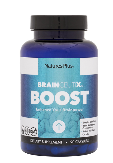 Natures Plus - BrainCeutix Boost Brainpower Enhancement Formula - 90 Capsules