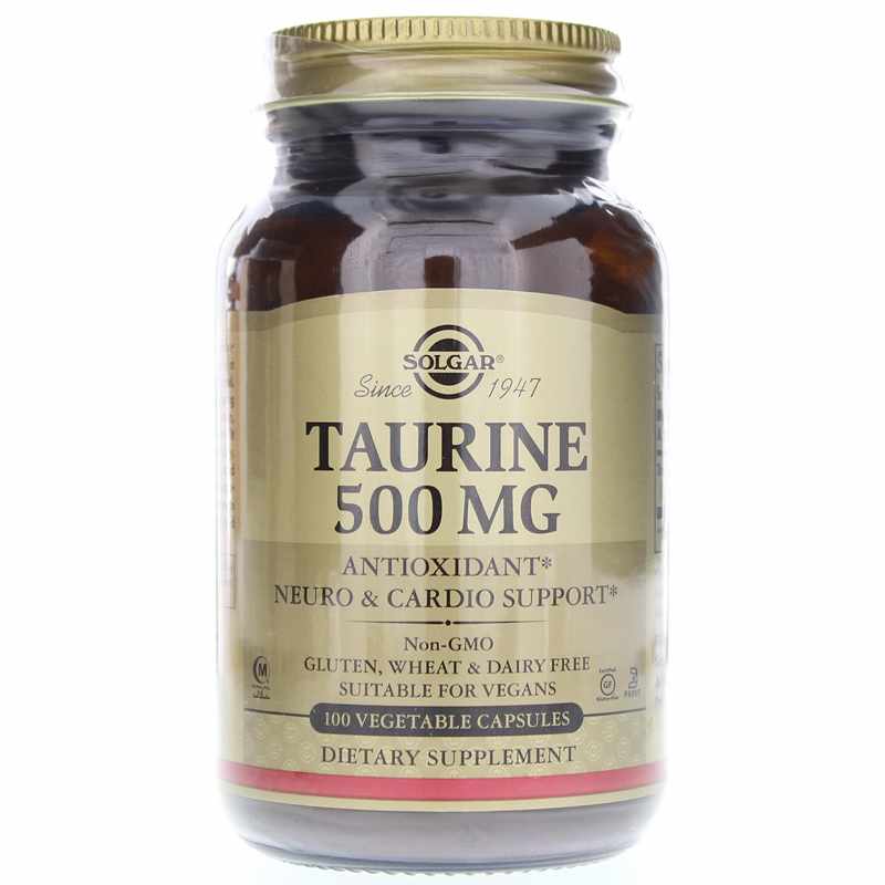 Solgar Taurine 500 Mg 100 Veg Capsules