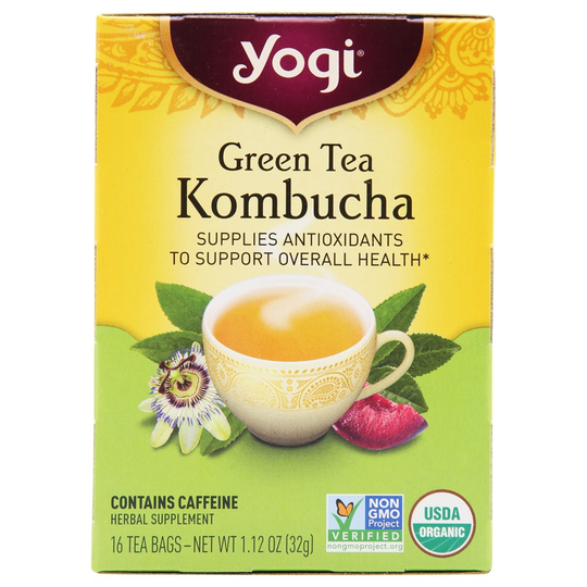 Yogi Tea - Organic Green Tea Kombucha - 16 Tea Bags