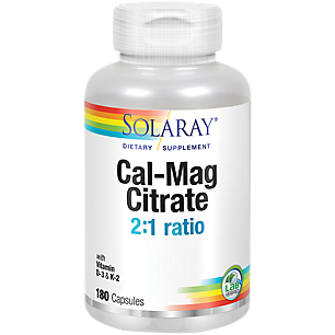Calcium Magnesium Citrate with Vitamin D3 & K2 (180 Capsules)