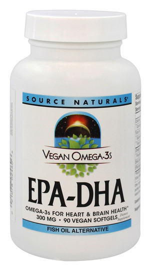 Source Naturals - Vegan Omega-3s EPA-DHA 300 mg. - 90 Vegetarian Softgels
